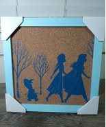 Disney&#39;s Frozen Cork Board Picture Frame, Blue New - $551.38 MXN