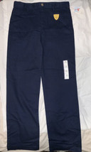 Boys Cat &amp; Jack Blue School Uniform Pants Durable Knee Adjustable Waist ... - £7.77 GBP