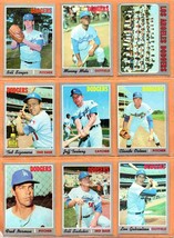 1970 Topps Los Angeles Dodgers Team Lot 11 diff Manny Mota Team Card Bill Singer - £7.04 GBP
