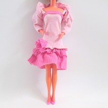 Barbie Doll Pink Dress With Jacket Fashion Genuine Barbie Fashion 1980s - £17.48 GBP