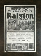 Vintage 1902 Ralston Breakfast Food &amp; Fruit Original Ad - 1021 - £5.20 GBP