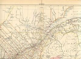 Quebec Canada Map Encyclopedia Britannica, Ninth Edition 1880's - $23.76