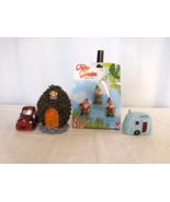 Miniature Fairy &amp; Garden House Figurines Pine House Camper Truck 6 Piece... - £7.76 GBP