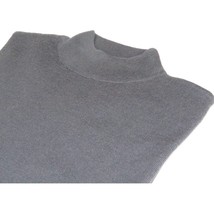 Men PRINCELY Soft Comfortable Merinos Wool Sweater Knits Mock 1011-00 Steel Gray image 3