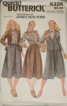 Vintage Butterick 6326 Ladies Skirt Blouse Jacket Sz 14 UNCUT - $165.85 MXN