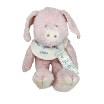 UNCLE BEANS HUGGLE-FLUFFS PINK PIGGY PIG STUFFED ANIMAL PLUSH TOY RATTLE... - £44.80 GBP