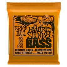 Ernie Ball 2833 Hybrid Slinky 4-String Bass Set, 45-105 - £15.97 GBP