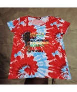 Juneteenth 1865 Because My Ancestors Weren&#39;t Free In 1776 Tie Dye Girls Tee - $3.49