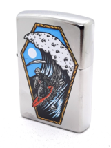 Surfing Grim Reaper Zippo Lighter Street Chrome Finish - $28.99