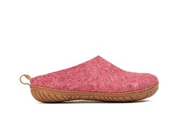 Woolly&#39;s Woollyes Outdoor Open Heel Slippers With Rubber Sole (Cherry Pi... - $68.00