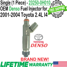 BRAND NEW OEM Denso 1Pc Fuel Injector for 2002, 2003, 2004 Toyota Camry 2.4L I4 - £155.35 GBP