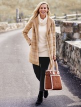 TALBOTS WOMEN&#39;S IVORY 100% CASHMERE COWL NECK/TURTLENECK SWEATER SIZE XS - $49.49