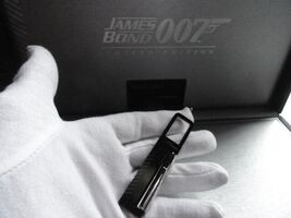 S.T. Dupont James Bond 007 Key Ring Black Gunmetal New - $470.25