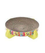 Round Cat Scratch Lounge - Interactive Corrugated Paper Toy for Cats - $29.95