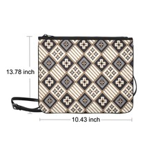 Batik Pattern Nylon Slim Clutch Bag 10.43&quot;(L) x 13.78&quot; (H) - $24.00