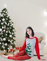 Little bety Women&#39;s Two-Piece Pajama Set - Christmas Trees - Size: 2XL - £9.06 GBP