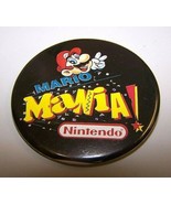 Vtg NEW Super MARIO MANIA Nintendo STORE PROMO Promotional BUTTON Badge ... - £16.38 GBP