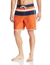 NWT Caribbean Joe Men&#39;s Swim Trunk Swimwear Surf Board Short Orange Sunset  XXL - £23.97 GBP