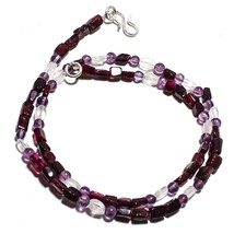 Garnet Natural Gemstone Beads Multi Shape Strand Length 19&quot; KB-1819 - £8.56 GBP