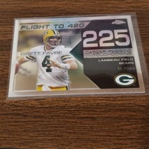 Brett Favre 2008 Topps Chrome Flight to 420 Insert #BFC-BF225 HOF PACKERS - £2.23 GBP