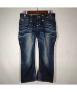BIG STAr Live Boot Dark Wash Denim Jeans Womens Size 28, Gently Used - £12.60 GBP
