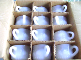 Jeanette Milk Glass Punch cups in Original Box - $25.00