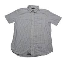 American Eagle Shirt Mens S Blue Striped Short Sleeve Button Down Casual - £15.22 GBP