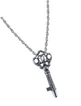 1928 Jewelry Key Whistle Pendant Necklace 30 Inches - $131.14