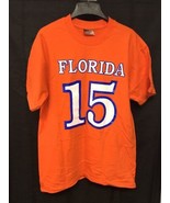 NCAA University Of Florida Gators Tim Tebow 15 GOAT T-shirt Men&#39;s Medium KG - £11.68 GBP