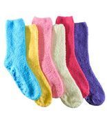 Tipi Toe Women&#39;s 3-Pairs Cozy Microfiber Anti-Skid Soft Colorful Pattern... - $9.79+