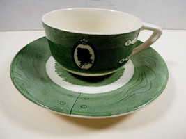 VTG by Royal China Colonial Homestead green tea cup &amp; saucer set - £15.80 GBP