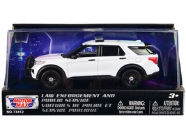 2022 Ford Police Interceptor Utility Plain White &quot;Law Enforcement and Pu... - £21.67 GBP