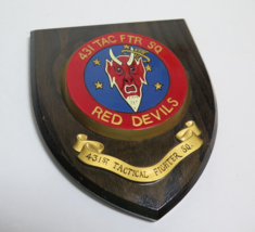 PAINTED WWII US AIR FORCE Red Devils 431st Fighter Squadron PATCH PLAQUE... - £112.20 GBP