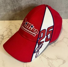 Philadelphia Phillies Jim Thome #25 Drew Pearson Hook &amp; Loop Baseball Hat - £13.17 GBP