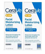 CeraVe AM Face Moisturizer,- 3 Oz Exp 05/2026+ Twin Pack, Damaged Boxes - $237.75 MXN