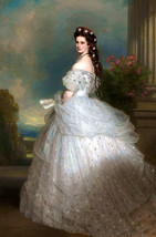 Art Portrait of Elisabeth of Austria oil painting Giclee Art Printed on canvas - £7.54 GBP+