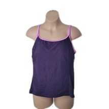 It Figures! 2 Piece Tankini Top &amp; Skort Swimsuit ~ Sz 26W ~ Purple - £27.57 GBP