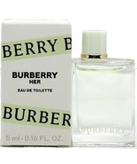 BURBERRY HER EAU DE TOILETTE MINI SPLASH FOR WOMEN 0.16 fl. oz. Travel Size - $12.95