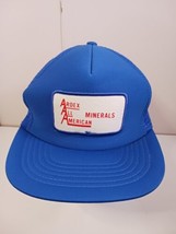 Vintage Ardex All American Minerals Patch Snapback Truckers Cap Hat - £11.83 GBP