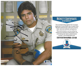 Erik Estrada Actor signed Ponch CHiPs 8x10 photo Beckett COA autographed - £89.28 GBP