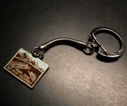 Pikes Peak Key Chain Colorado Summit House Metal and Red Blue Gold Brown... - £7.18 GBP