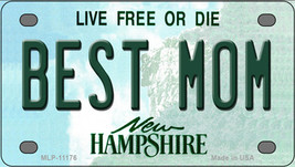 Best Mom New Hampshire Novelty Mini Metal License Plate Tag - £11.82 GBP