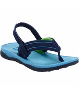 Ocean Pacific Sport Thong Flip Flop Sandals Boys Shoes Size SMALL 5-6 Blue - £8.59 GBP