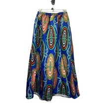 kate kasin womens bright floral Pleated Long maxi skirt Size S - $24.74