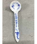 Vintage Ceramic Blue White Mustard Spoon - 3.75”L - €12,72 EUR