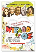 WIZARD OF OZ MAGNET 2X3 INCHES MOVIE POSTER DOROTHY SCARECROW TIN MAN LION  - $152.10 MXN
