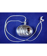 Vintage Mexican Sterling Silver Garnet Perfume/Poison Bottle Pendant, RA... - $87.13 CAD