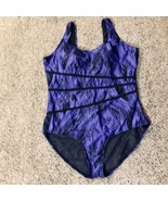 Swimsuits for All Aquabelle Swimsuit Womens 26 Used Purple Black - £19.65 GBP