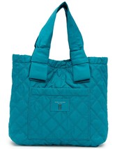 Marc Jacobs Bag Diamond Quilted Nylon Large Knot Tote Peacock NEW - $173.25