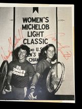 Original Hand Signed B&W Photo Tennis Player Wendy Turnbull Anne Smith Autograph image 4